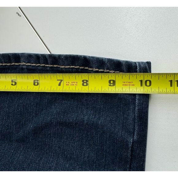 Y2K Bongo Jeans Juniors Size 15 Bootcut Flare Dark  Denim Jeans - Picture 6 of 9